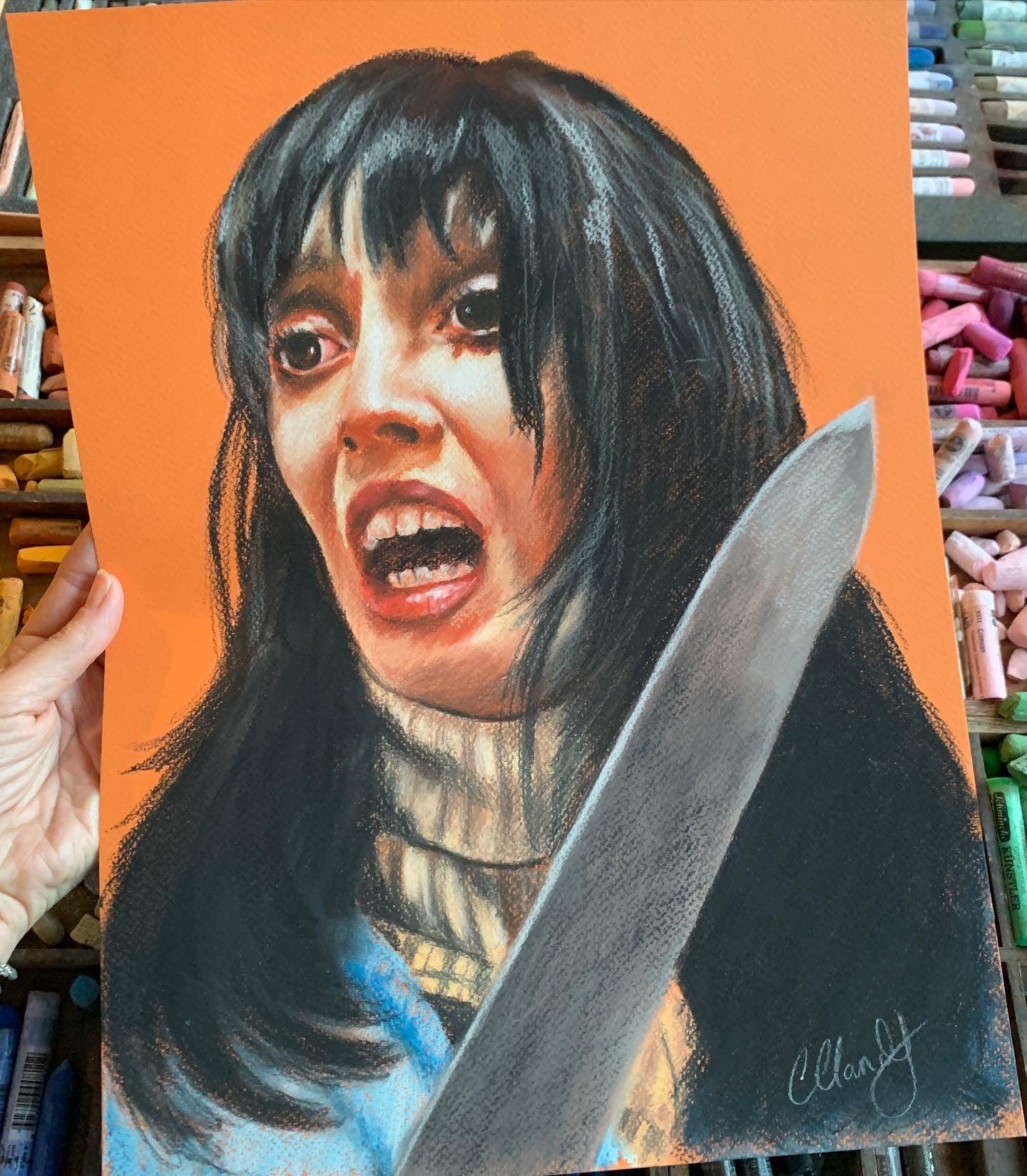 ChantalLauraHandley ORIGINAL ARTWORK The Shining - Original Pastel Artwork