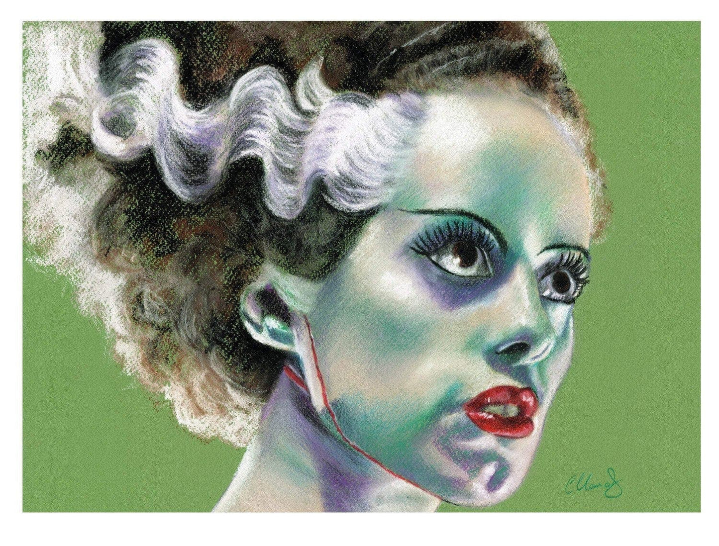 ChantalLauraHandley ART PRINT The Bride of Frankenstein