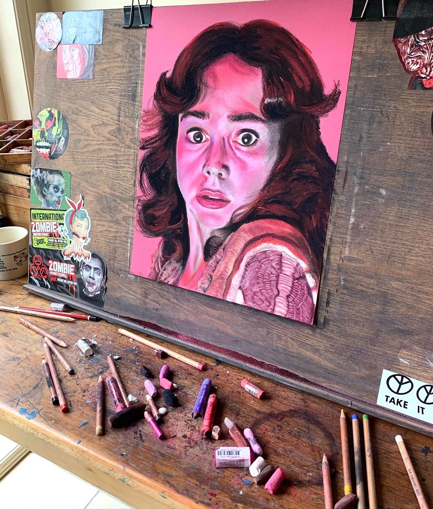 ChantalLauraHandley ORIGINAL ARTWORK SUSPIRIA - Suzy Bannion - ORIGINAL ARTWORK