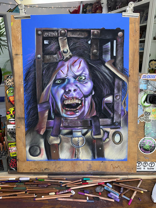 ChantalLauraHandley ORIGINAL ARTWORK THE JACKAL - Original Pastel Artwork