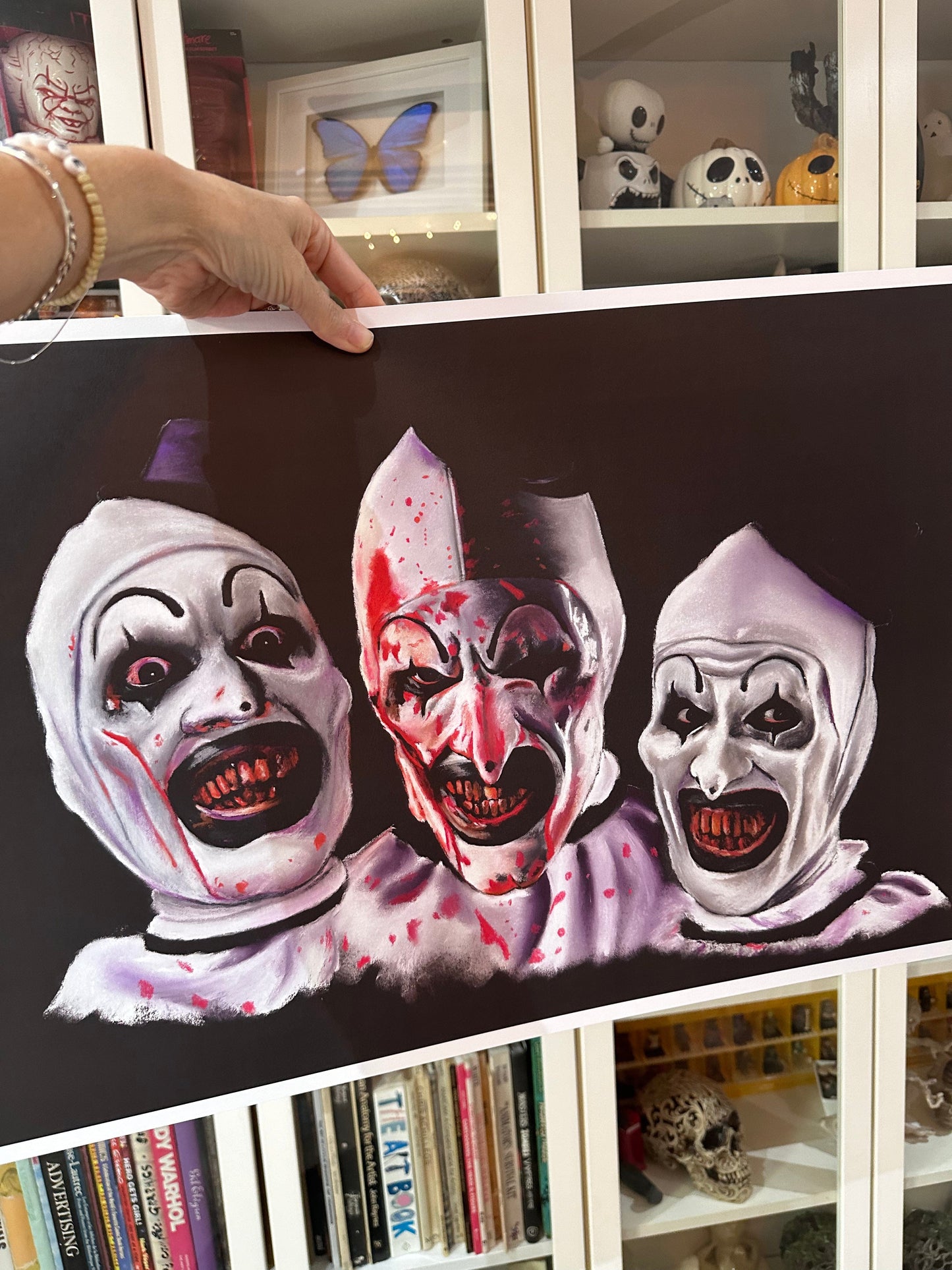 Chantal Laura Handley ART PRINT Art the Clown - Trio of Art