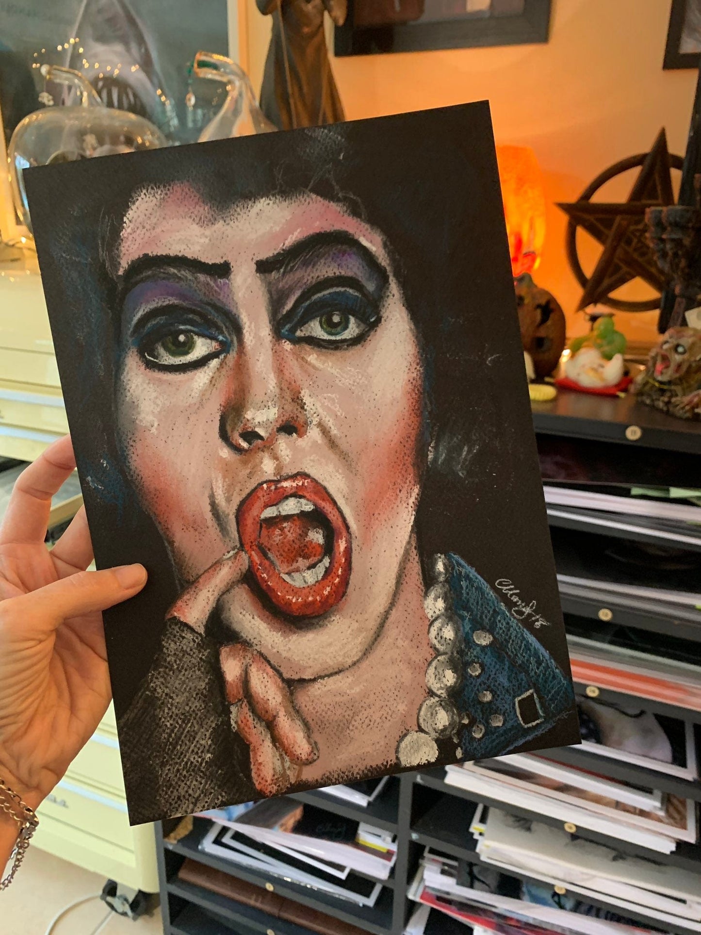 ChantalLauraHandley ORIGINAL ARTWORK FRANKENFURTER - Rocky Horror Show