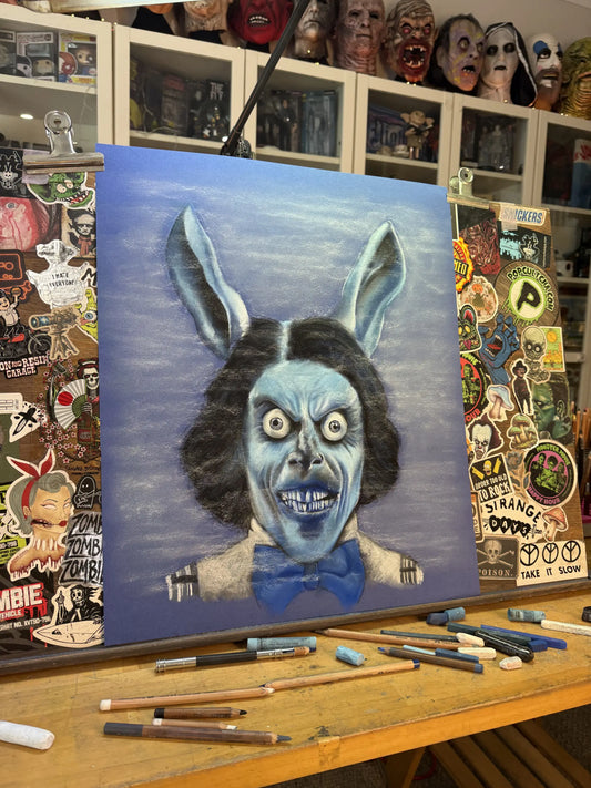 ChantalLauraHandley ORIGINAL ARTWORK Jack the Donkey (Hokum, 2026) - Original Soft Pastel Portrait