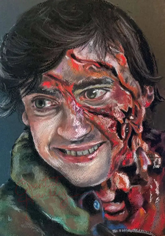 ChantalLauraHandley ORIGINAL ARTWORK American Werewolf in London - Jack Goodman - Original Pastel Artwork