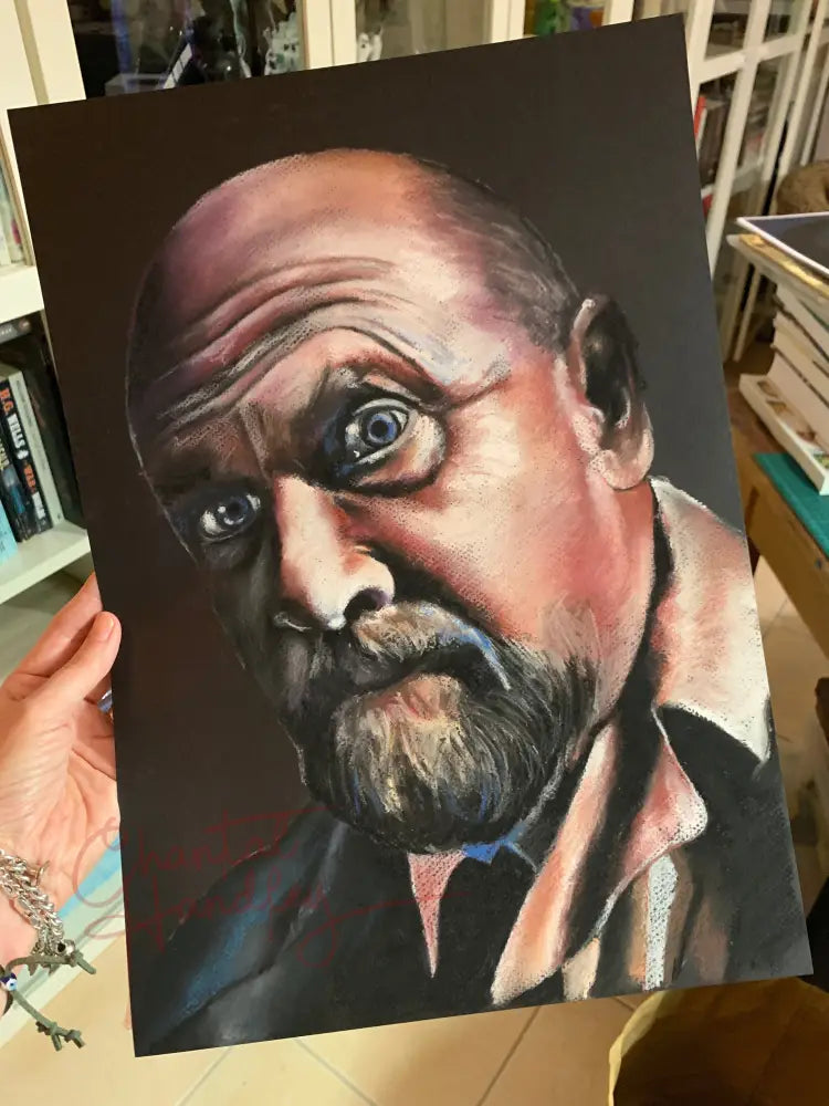 ChantalLauraHandley ORIGINAL ARTWORK Dr Samuel Loomis - Halloween - Original Pastel Artwork