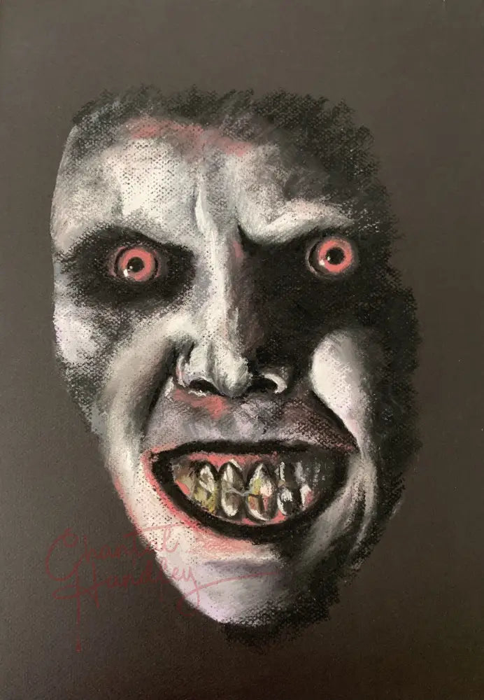 ChantalLauraHandley ORIGINAL ARTWORK PINK PAZUZU - Original Pastel Artwork