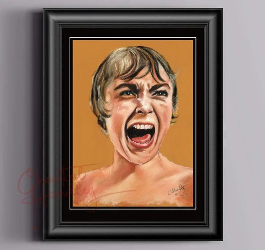 ChantalLauraHandley ORIGINAL ARTWORK Psycho - Original Pastel Artwork