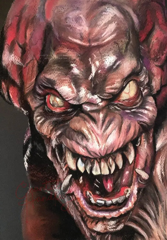 ChantalLauraHandley ORIGINAL ARTWORK Pumpkinhead- Original Pastel Artwork