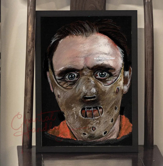 ChantalLauraHandley ORIGINAL ARTWORK SILENCE of the LAMBS - Original Pastel Artwork