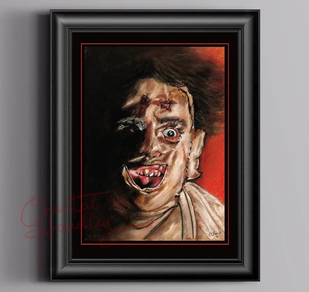 ChantalLauraHandley ORIGINAL ARTWORK Texas Chainsaw Massacre - Original Pastel Artwork