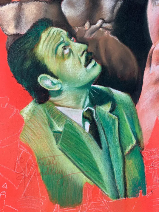 ChantalLauraHandley ORIGINAL ARTWORK 86cm x 61cm The Haunting - Original Pastel Artwork