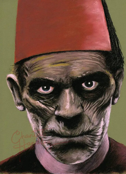 ChantalLauraHandley ORIGINAL ARTWORK The Mummy - Original Pastel Artwork
