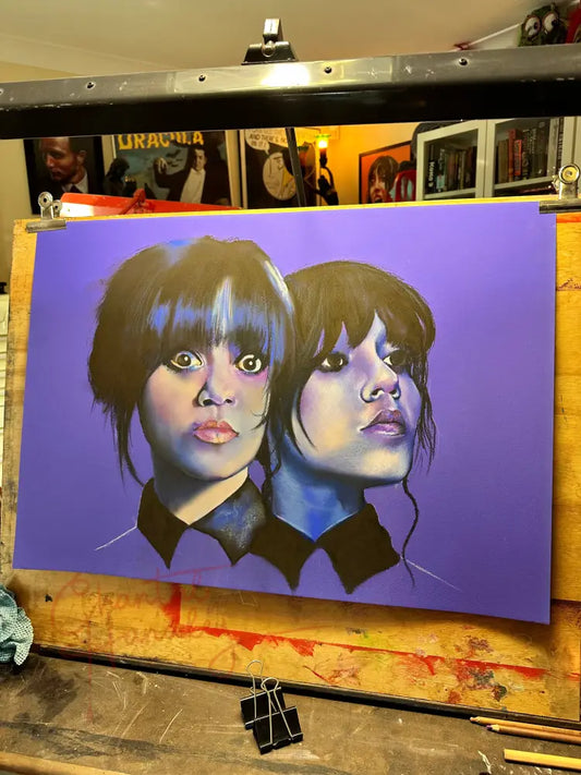 ChantalLauraHandley ORIGINAL ARTWORK Wednesday - Original Pastel Artwork