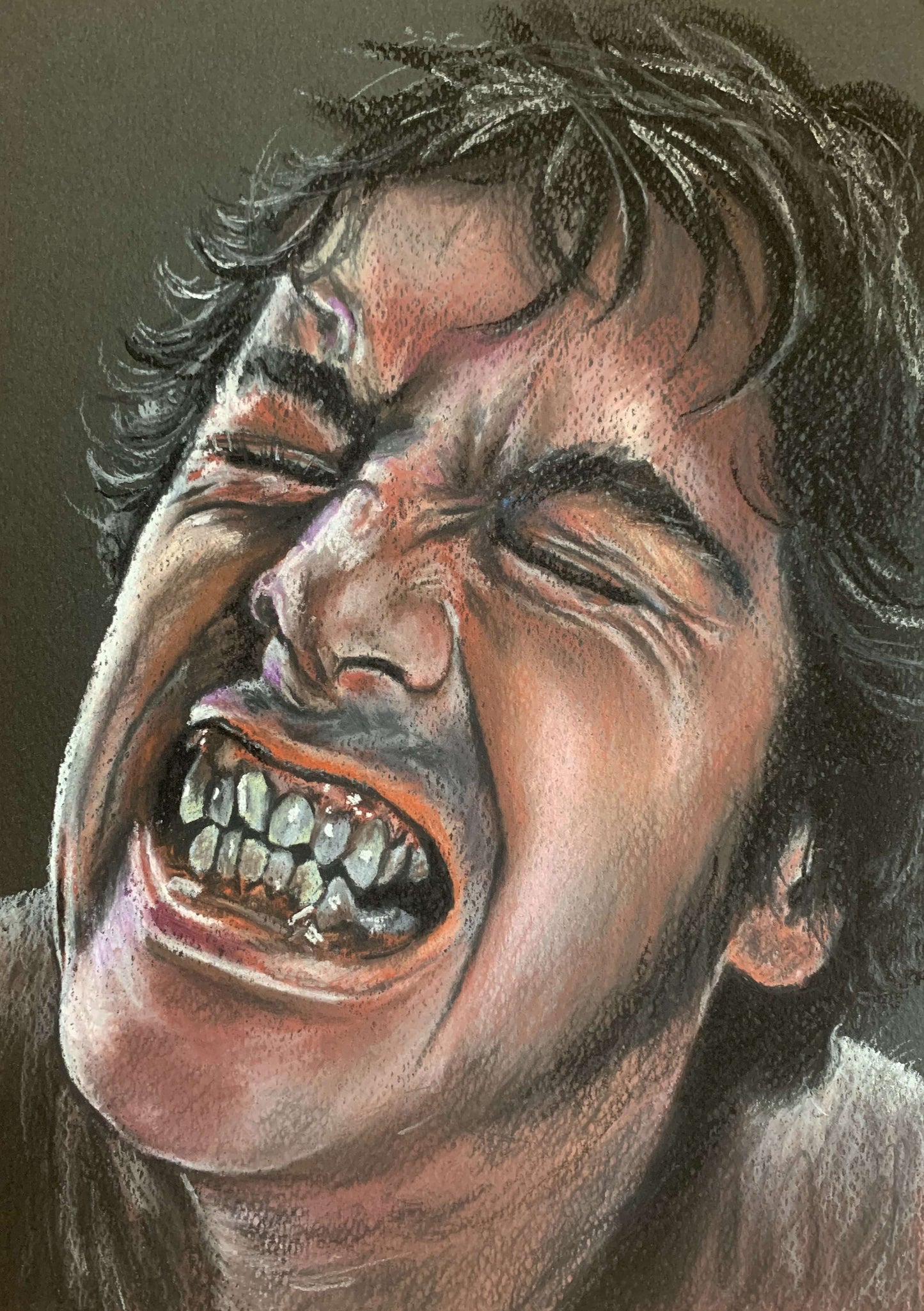 ChantalLauraHandley ORIGINAL ARTWORK American Werewolf in London - Original Pastel Artwork