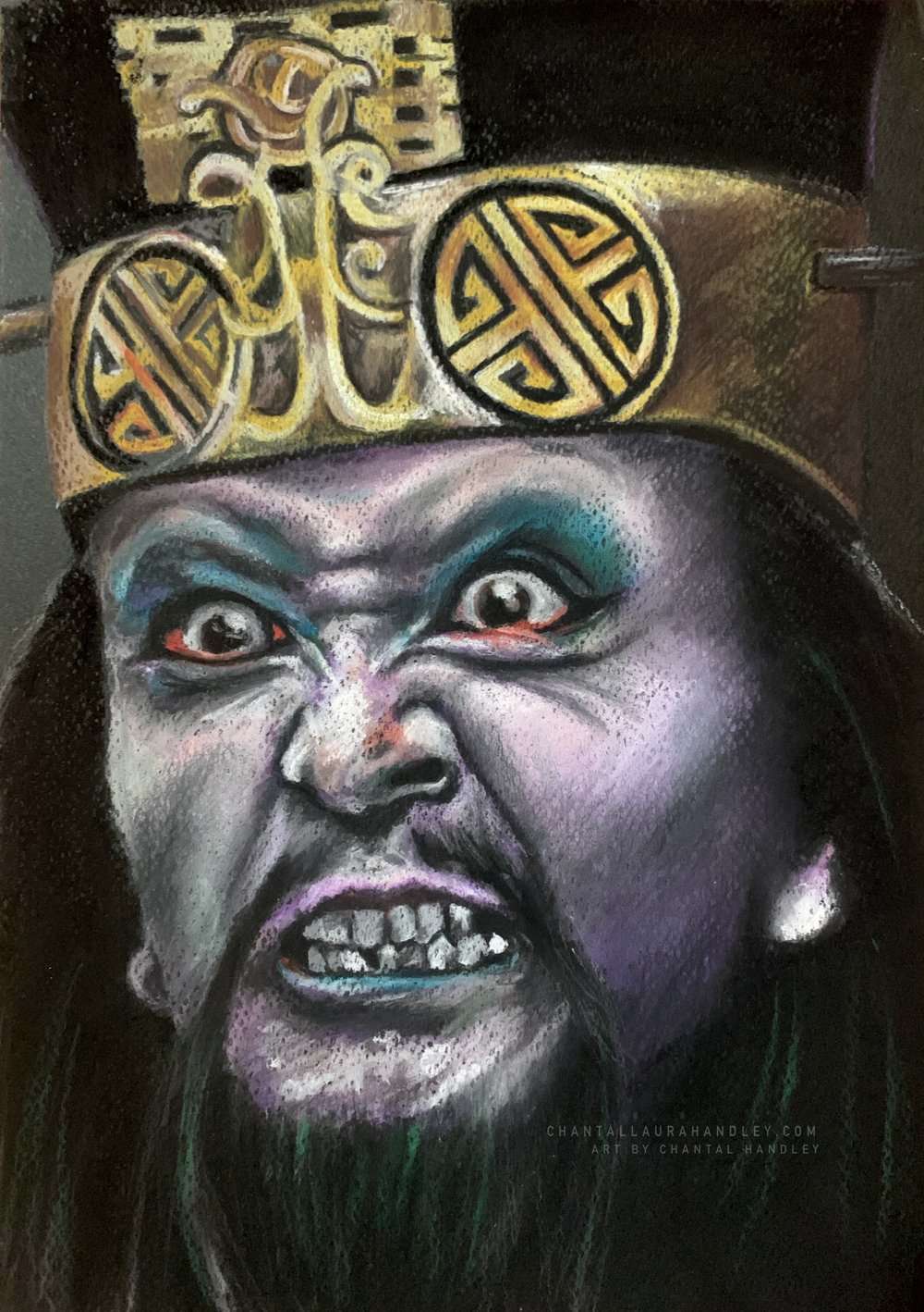 ChantalLauraHandley ORIGINAL ARTWORK David Lo Pan - Original Pastel Artwork