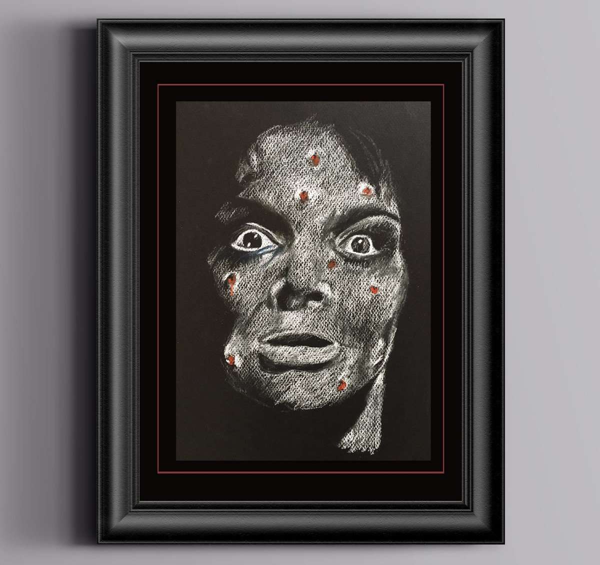 ChantalLauraHandley ORIGINAL ARTWORK BLACK SUNDAY - Original Pastel Artwork