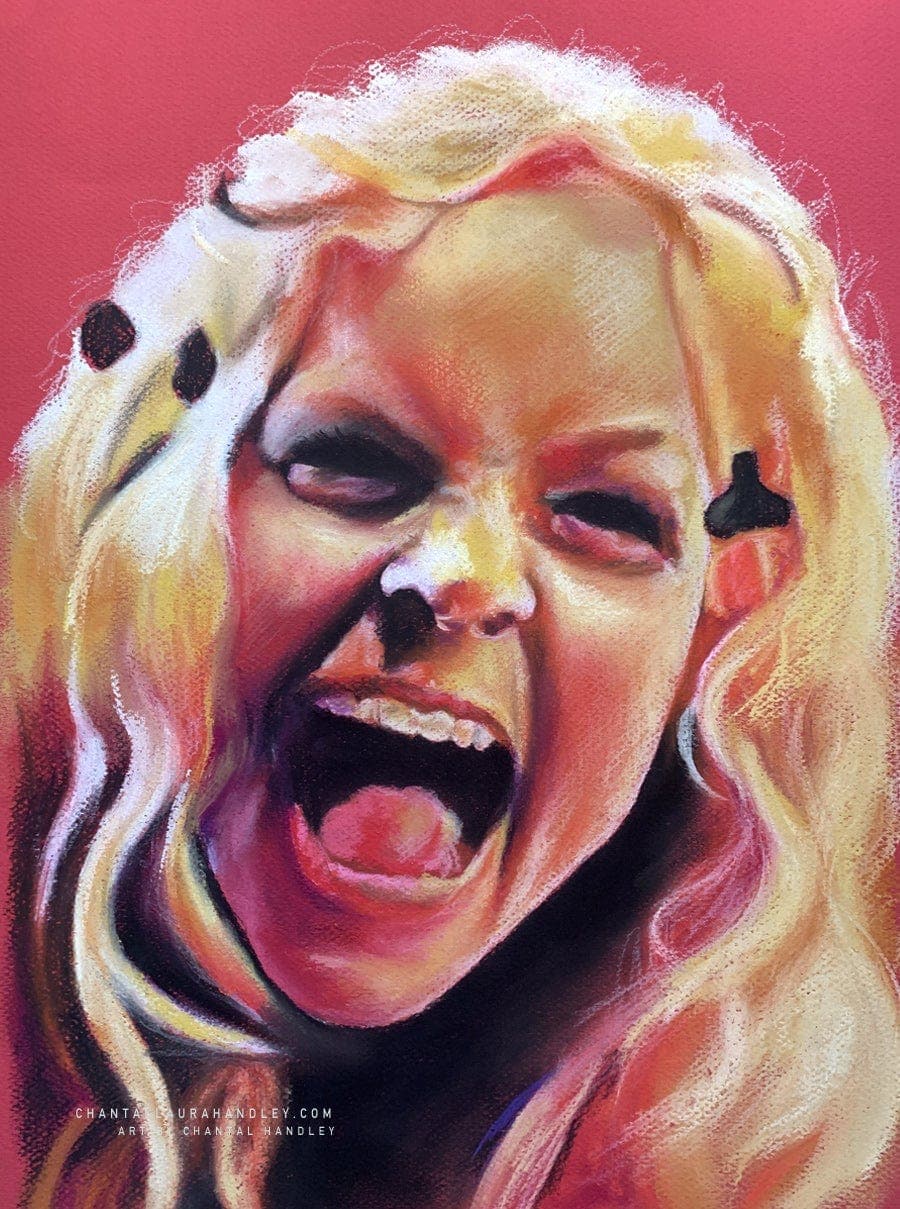 ChantalLauraHandley ORIGINAL ARTWORK Baby Firefly - Original Pastel Artwork