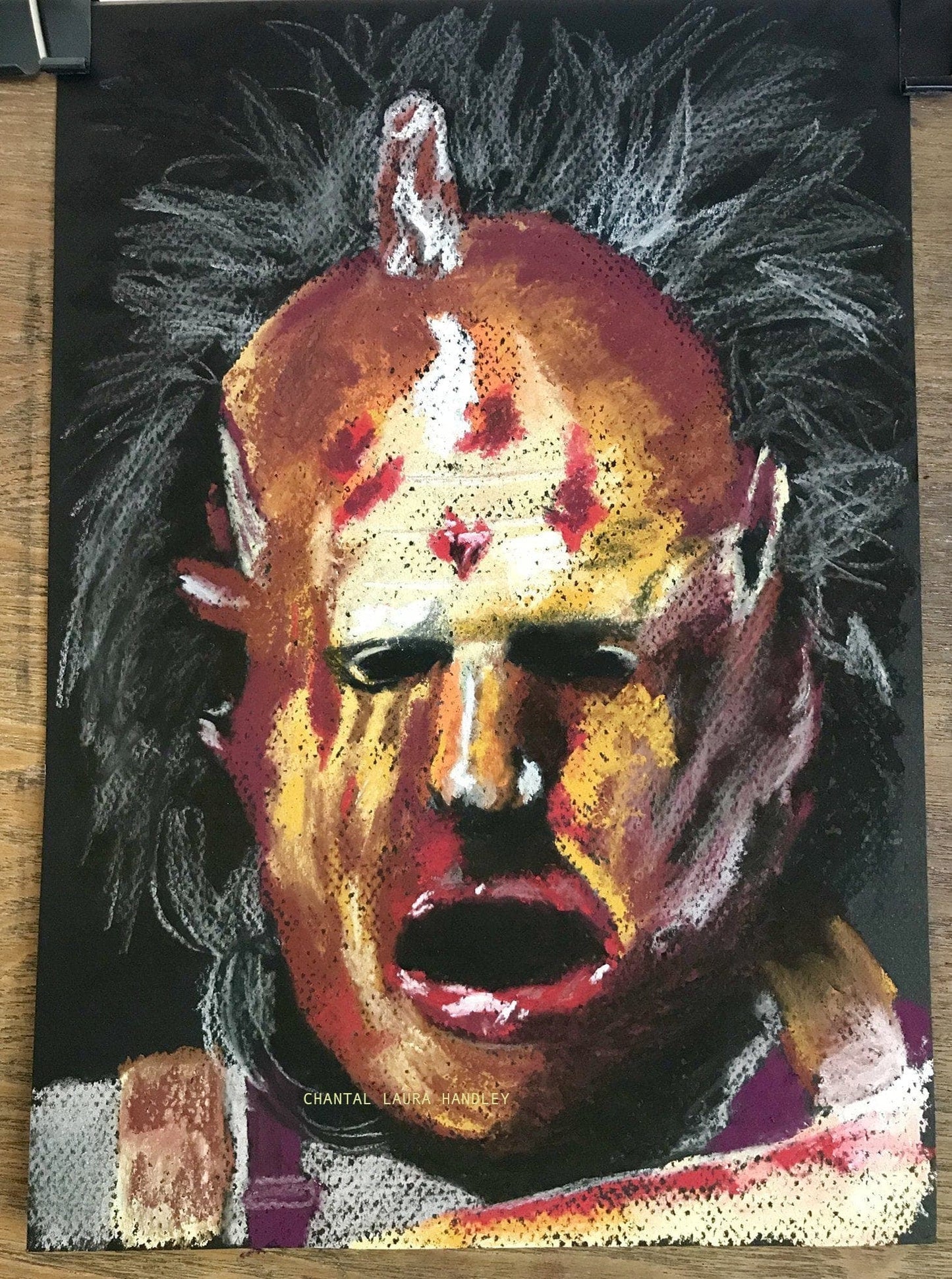 ChantalLauraHandley ORIGINAL ARTWORK DEATHHOUSE - Original Pastel Artwork