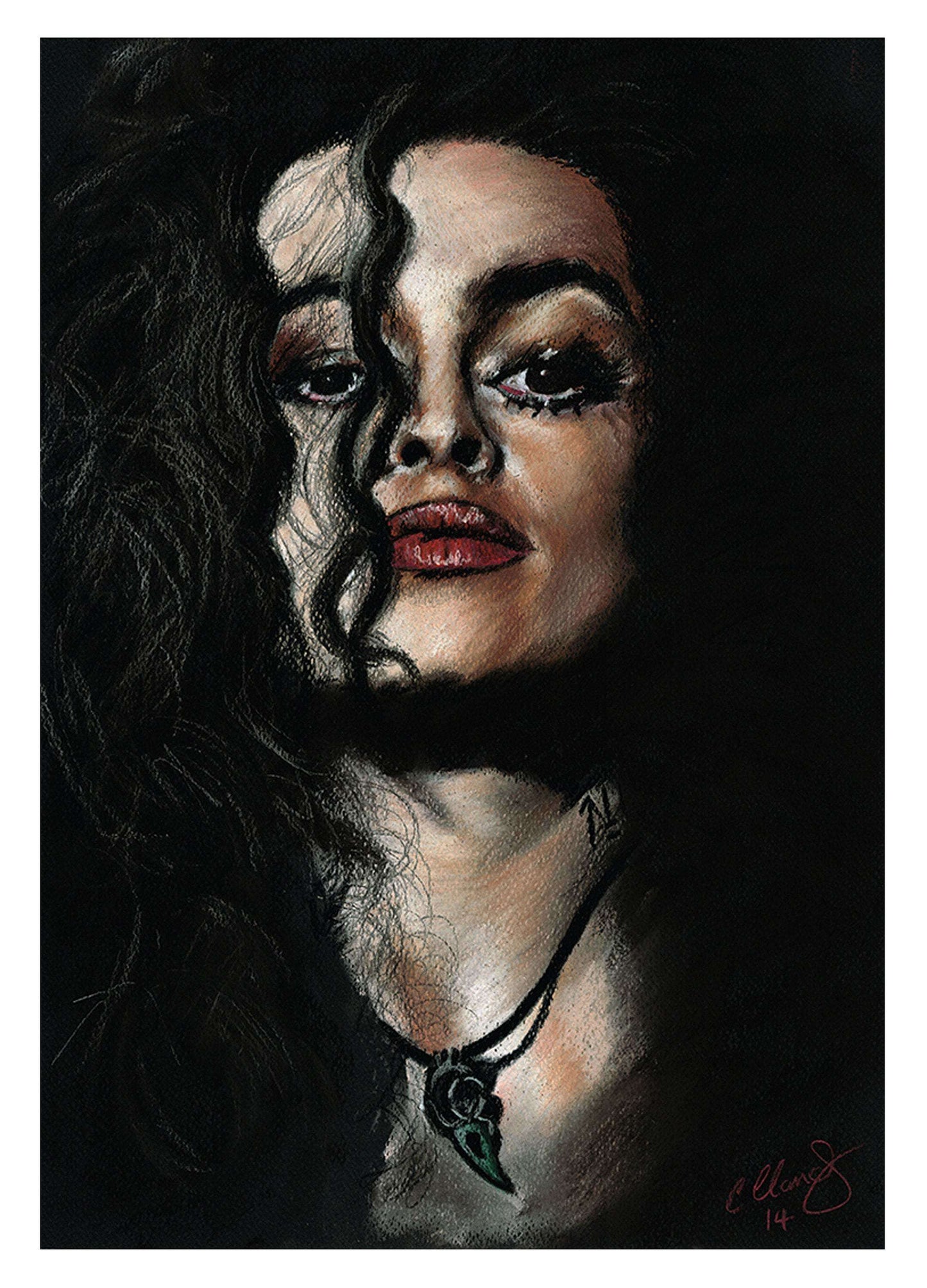 ChantalLauraHandley ART PRINT 11.6 x 16.5 Bellatrix LeStrange - Harry Potter