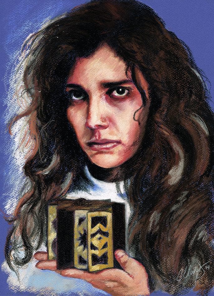 ChantalLauraHandley ORIGINAL ARTWORK HELLRAISER - Original Pastel Artwork