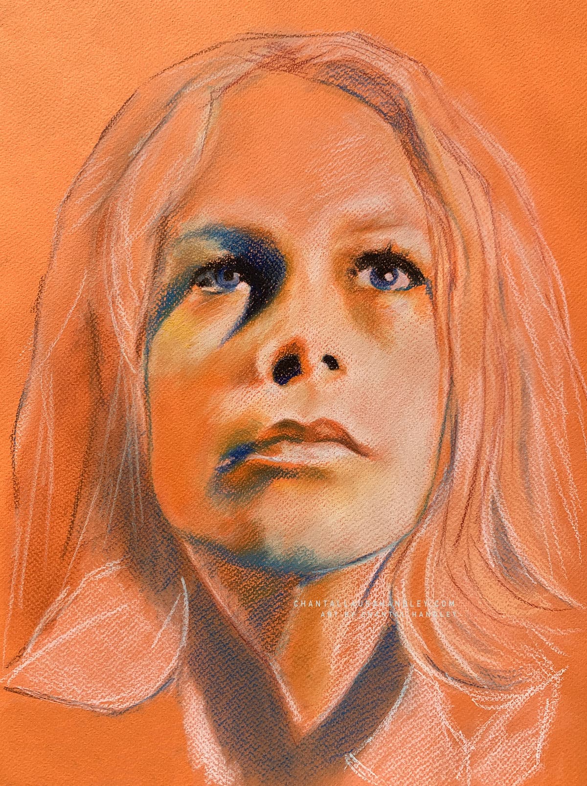 ChantalLauraHandley ORIGINAL ARTWORK Laurie Strode - HALLOWEEN - Original Pastel Artwork