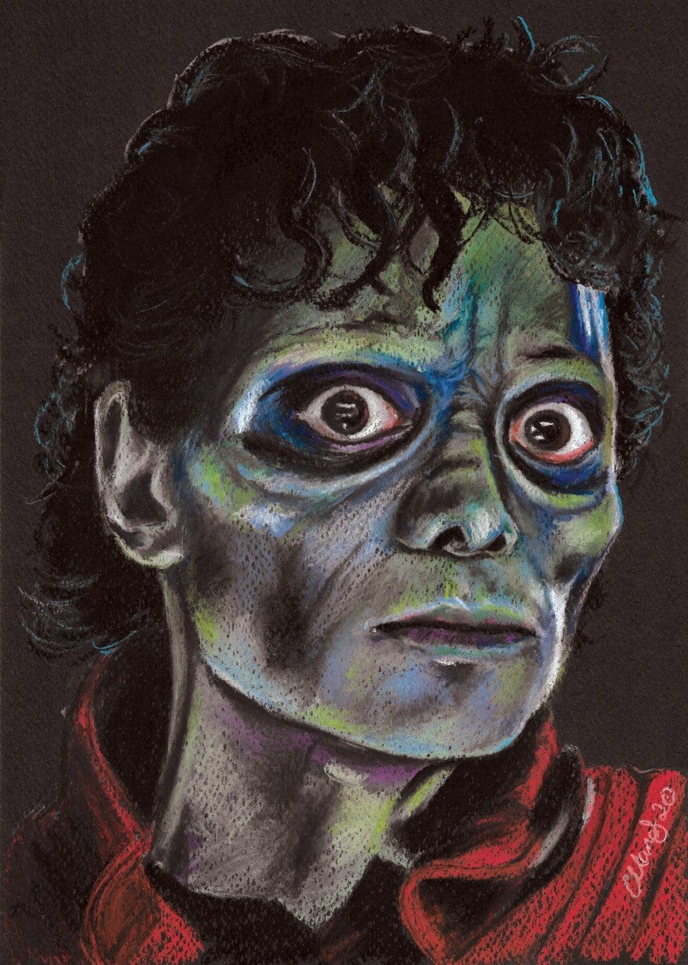 ChantalLauraHandley ART PRINT Zombie Michael Jackson - Thriller