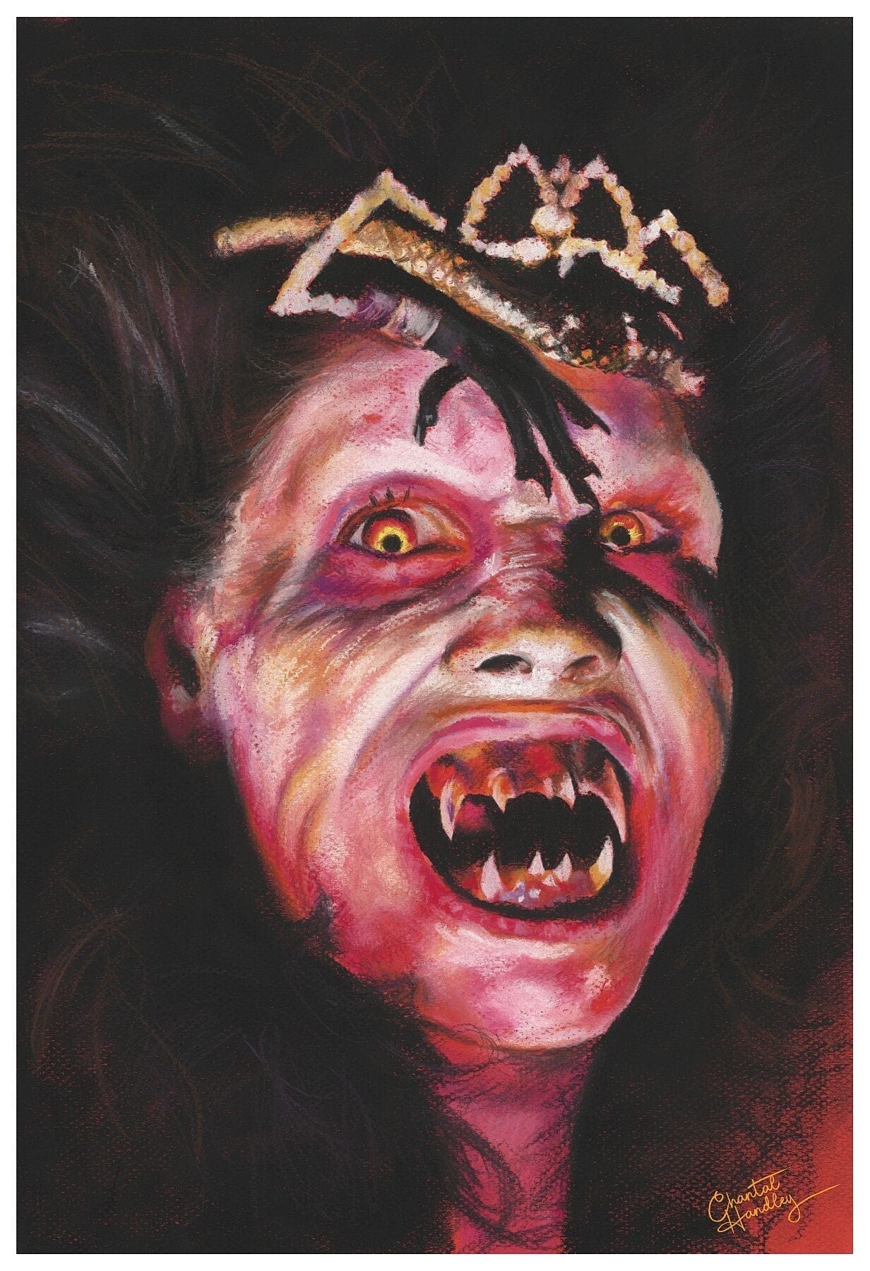 Chantal Laura Handley ART PRINT Night of the Demons - Angela Kincade