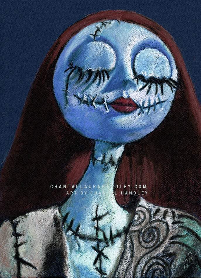 ChantalLauraHandley ORIGINAL ARTWORK The Nightmare Before Christmas - Sally