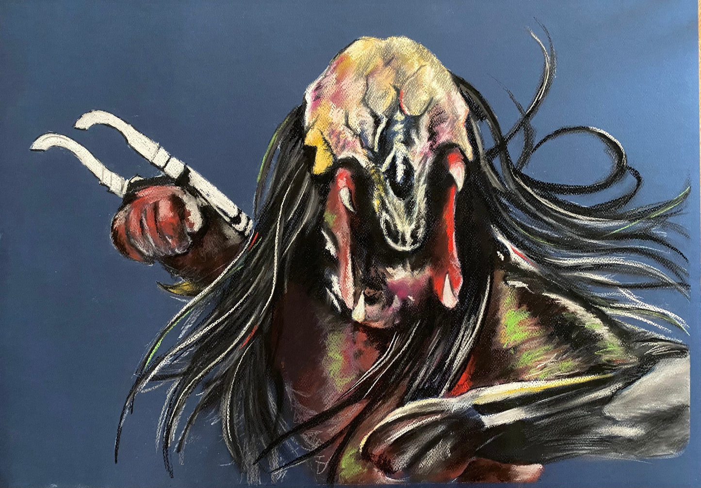 ChantalLauraHandley ORIGINAL ARTWORK PREDATOR - PREY - Original Pastel Artwork