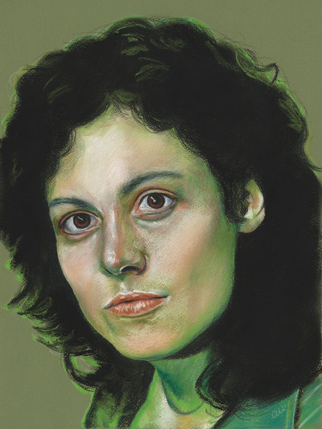 Chantal Laura Handley ART PRINT Ripley - Alien
