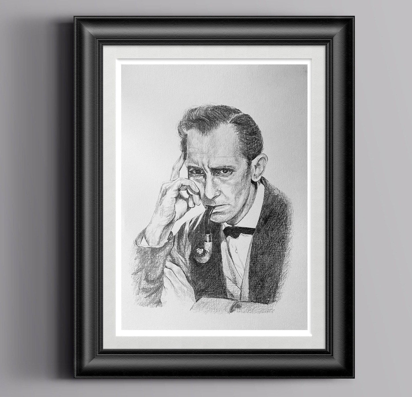 ChantalLauraHandley ORIGINAL ARTWORK SHERLOCK HOLMES - Original Pastel Artwork