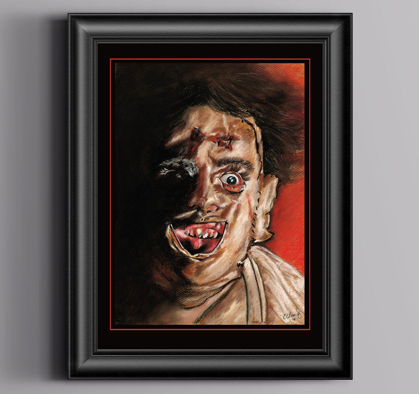 ChantalLauraHandley ORIGINAL ARTWORK TEXAS CHAINSAW MASSACRE - Original Pastel Artwork