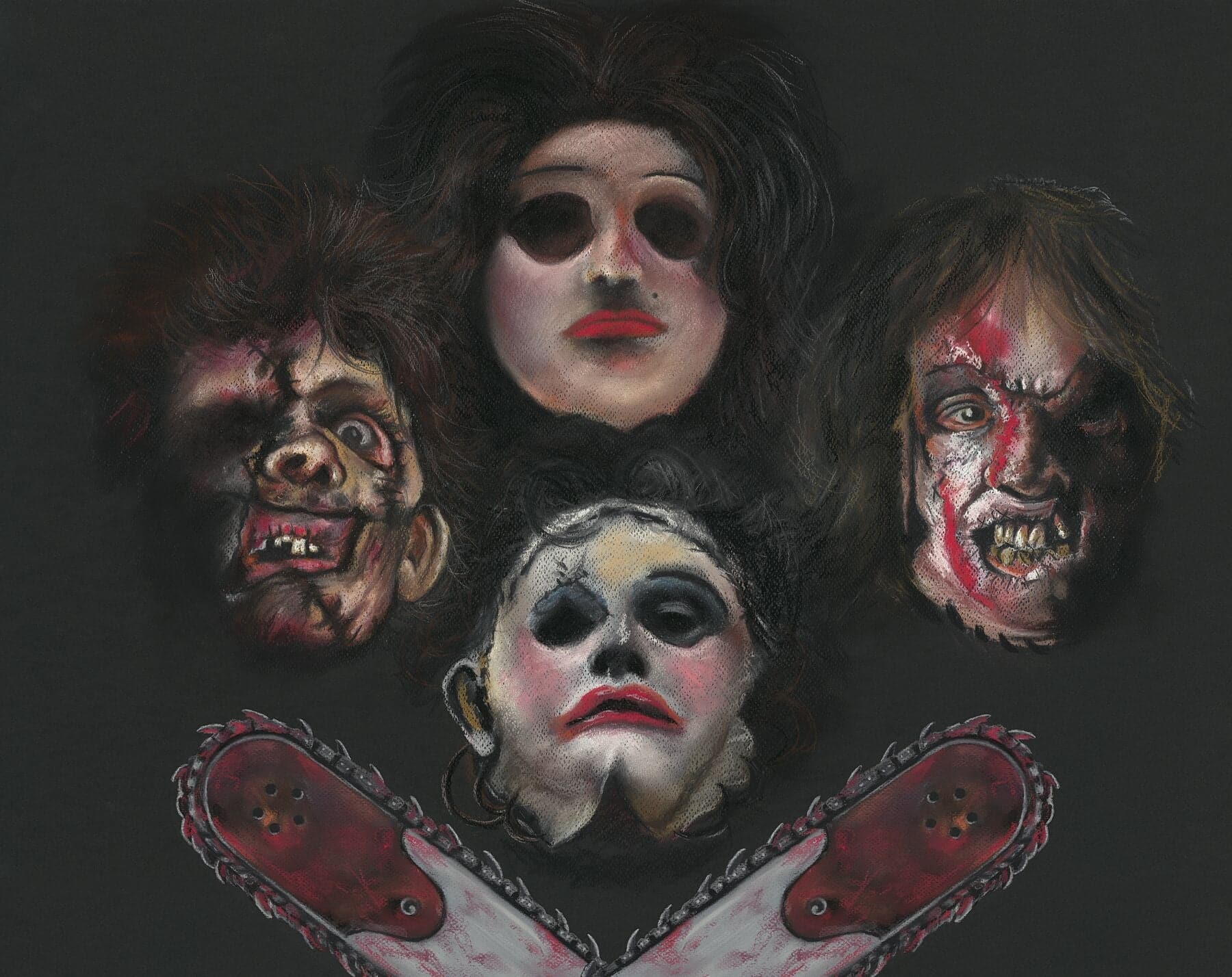 Chantal Laura Handley ART PRINT Texas Chainsaw Rhapsody - Leatherface