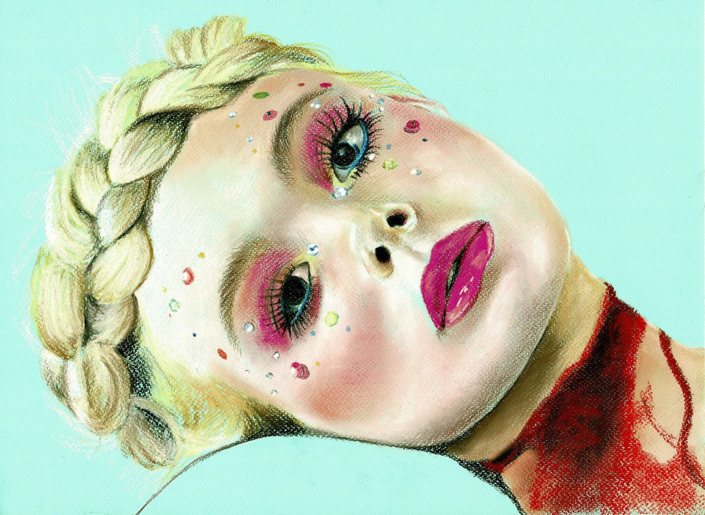 ChantalLauraHandley ORIGINAL ARTWORK The Neon Demon - Original Pastel Artwork