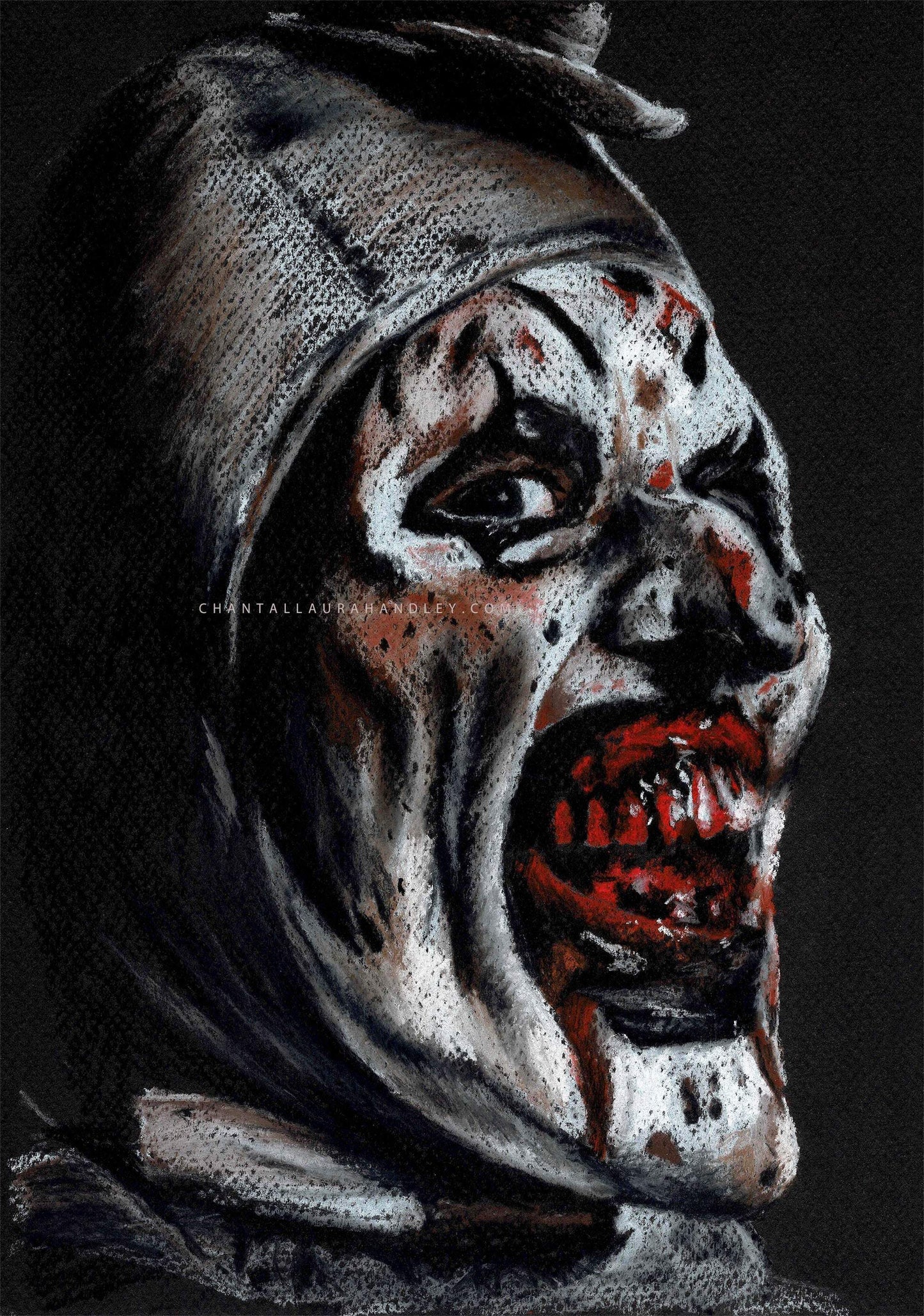 ChantalLauraHandley ART PRINT SOLD OUT THE TERRIFIER - ART THE CLOWN - Art Print