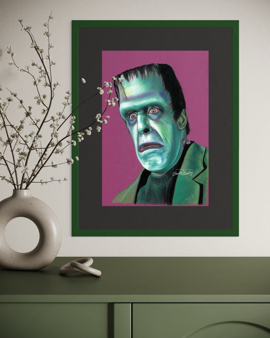ChantalLauraHandley ORIGINAL ARTWORK Herman Munster. Fred Gwynne.