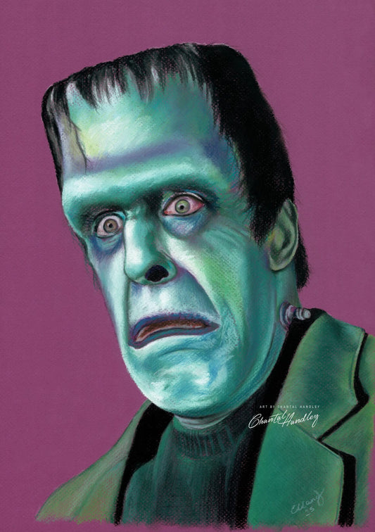ChantalLauraHandley ORIGINAL ARTWORK Herman Munster. Fred Gwynne.