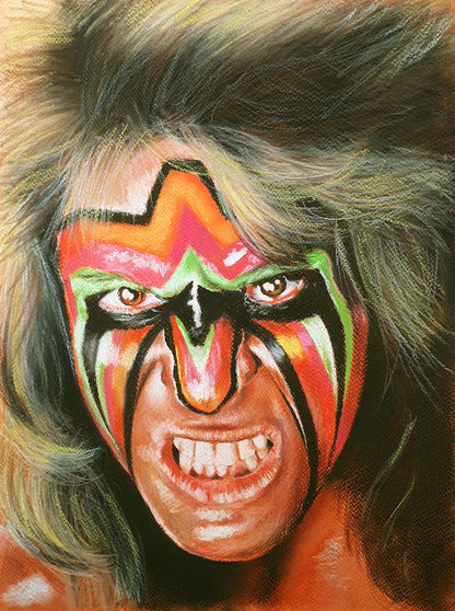 ChantalLauraHandley ORIGINAL ARTWORK THE ULTIMATE WARRIOR Artwork