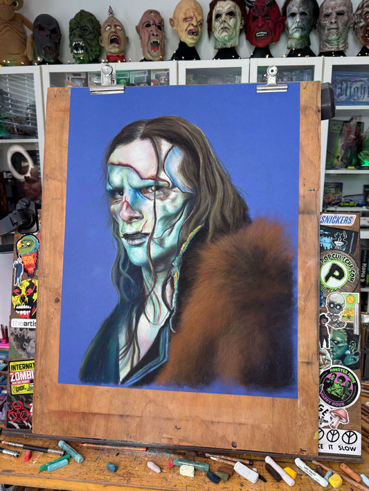 Chantal Laura Handley ORIGINAL ARTWORK Frankenstein - Guillermo Del Toro