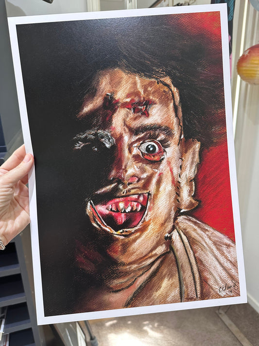 ChantalLauraHandley ART PRINT LEATHERFACE