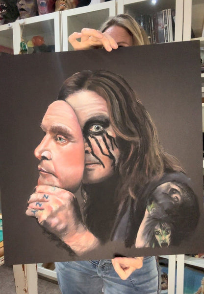 ChantalLauraHandley ORIGINAL ARTWORK Ozzy Osbourne - Prince of Darkness - Original Pastel Artwork