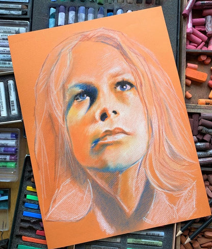 ChantalLauraHandley ORIGINAL ARTWORK Laurie Strode - HALLOWEEN - Original Pastel Artwork