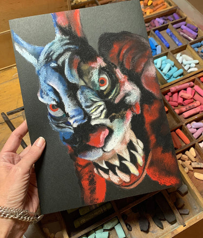 ChantalLauraHandley ORIGINAL ARTWORK TWILIGHT ZONE - Monster Rabbit