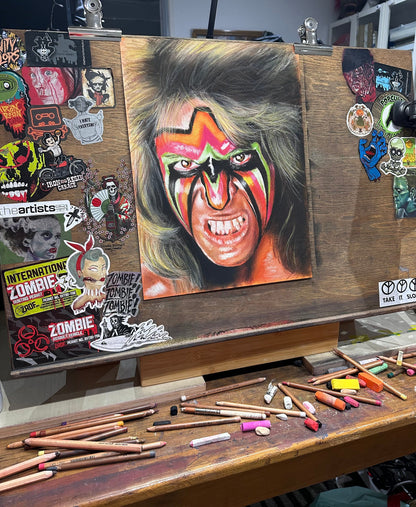 ChantalLauraHandley ORIGINAL ARTWORK THE ULTIMATE WARRIOR Artwork