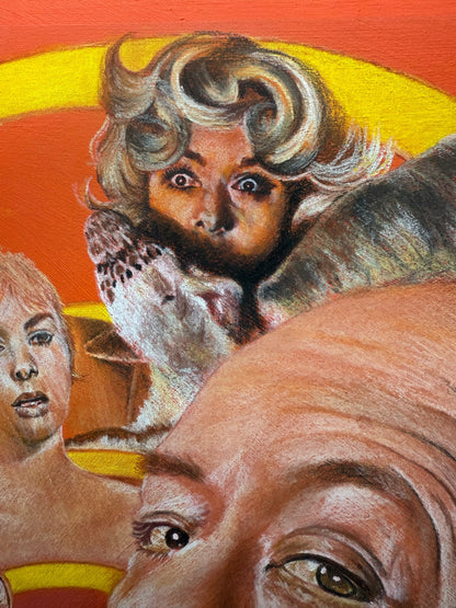 ChantalLauraHandley ORIGINAL ARTWORK Alfred Hitchcock