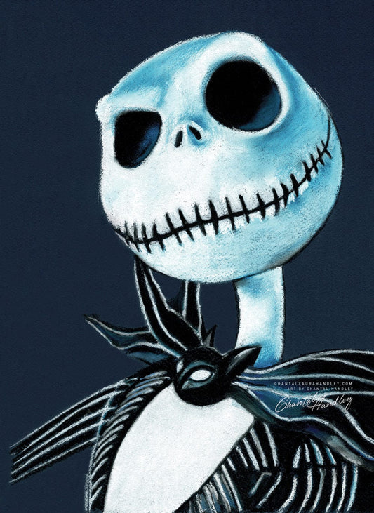 JACK SKELLINGTON - NIGHTMARE BEFORE CHRISTMAS - Original Pastel Artwork