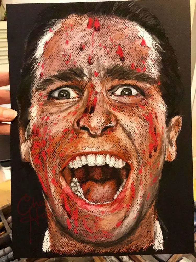 ChantalLauraHandley ORIGINAL ARTWORK American Psycho - Original Pastel Artwork