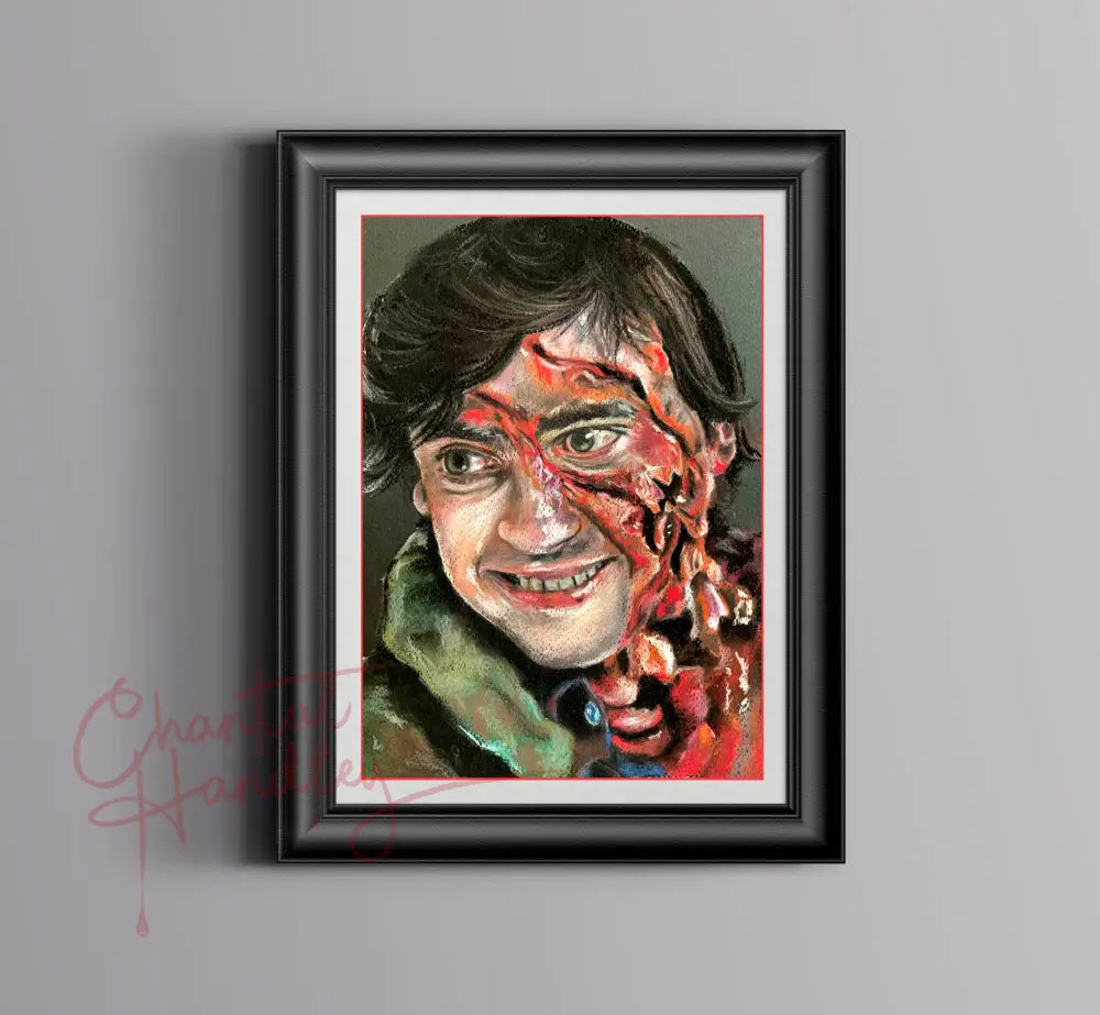 ChantalLauraHandley ORIGINAL ARTWORK American Werewolf in London - Jack Goodman - Original Pastel Artwork