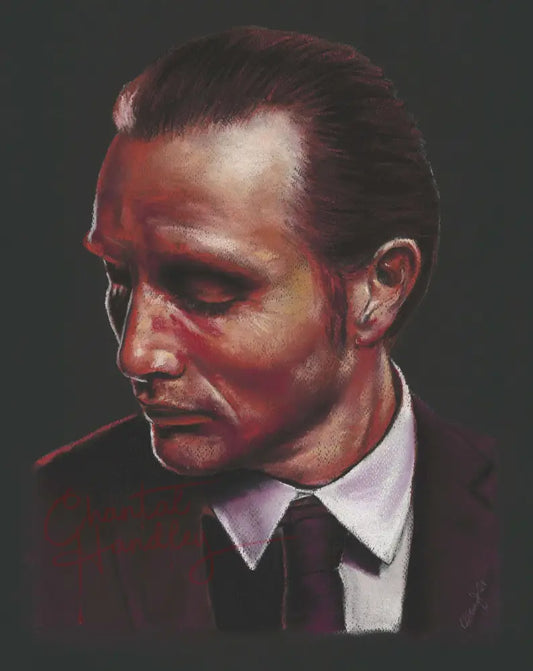 ChantalLauraHandley ORIGINAL ARTWORK Angel of Light - Hannibal - Original Pastel Artwork