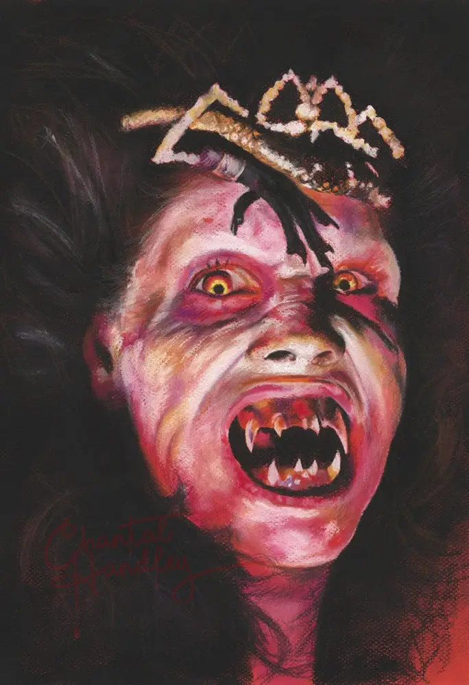 ChantalLauraHandley ORIGINAL ARTWORK Angela Kincade - Night of the Demons - Original Pastel Artwork